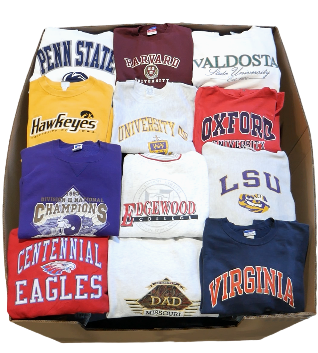 Vintage college sweatshirts wholesale sale